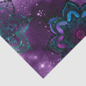 Groen en Paars Mandalas over de ontkoppeling van h Tissuepapier (Detail)