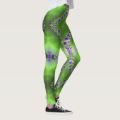 Groen en Paars ontwerp Leggings (Rechts)