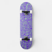 Groen en Paars ontwerp Persoonlijk Skateboard (Voorkant)