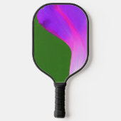 Groen en Paars ontwerp Pickleball Paddle (Achterkant)