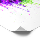 Groen en Paars Poster - Lion Print! (Hoek)