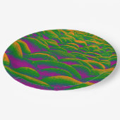 Groen en Paars Rockscape Papieren Bordje (Gekanteld)