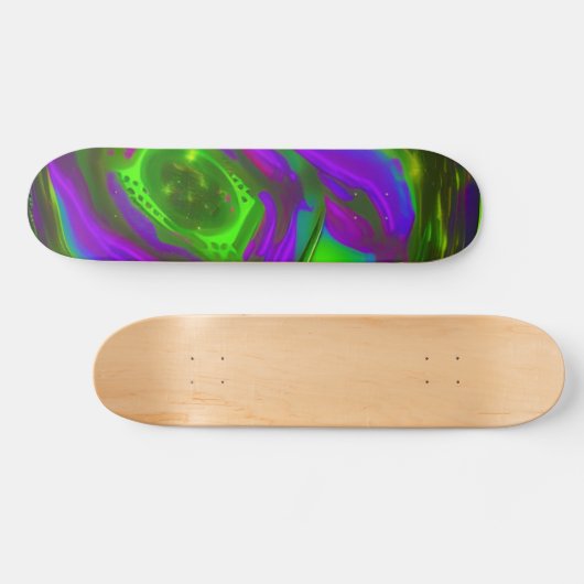 Groen en Paars Skateboard (Horizontaal)