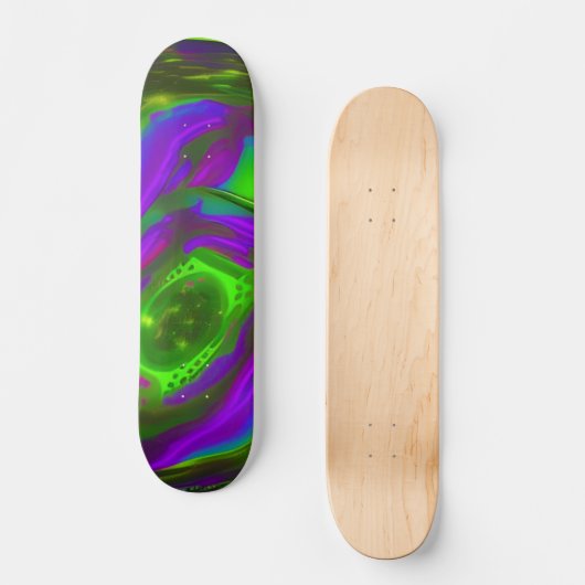 Groen en Paars Skateboard (Voorkant)