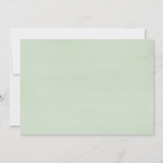 Groen en Paars Succulent Horizontal Wedding Kaart (Achterkant)