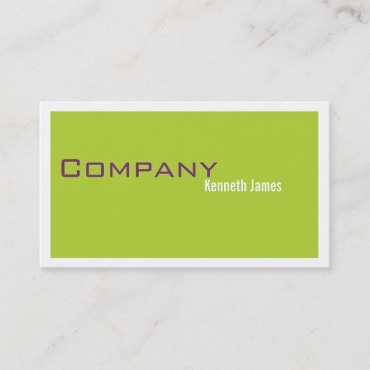 Groen en Paars Visitekaartje (Voorkant)