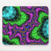 Groen en Paars vistuig Muismat (Voorkant)