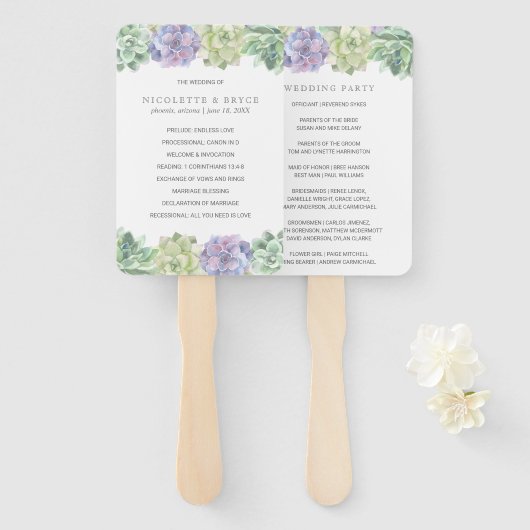 Groen en Paars weddenschap Handwaaier (Voorkant en achterkant)