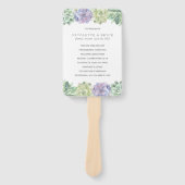 Groen en Paars weddenschap Handwaaier (Voorkant)