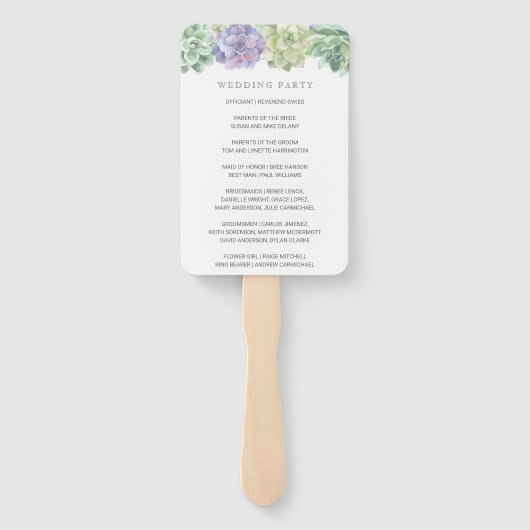 Groen en Paars weddenschap Handwaaier (Achterkant)