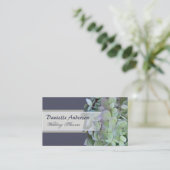 Groen en Paarse Hydrangea visitekaartje (Staand voorkant)