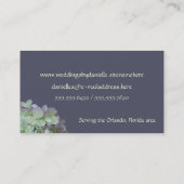 Groen en Paarse Hydrangea visitekaartje (Achterkant)