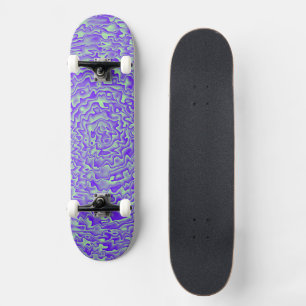 Groen en Paarse Vormgeving Persoonlijk Skateboard