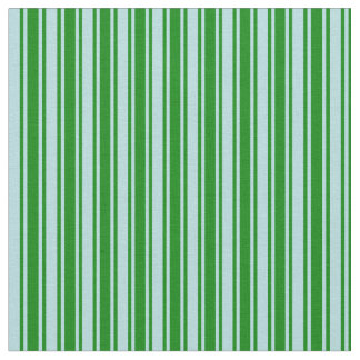 Groen en poeder Blauw gekleurd Stripes Patroon Stof