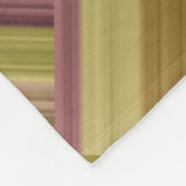 Groen en pruimen Geometrische Stripe Block Pattern Fleece Deken (Hoek)