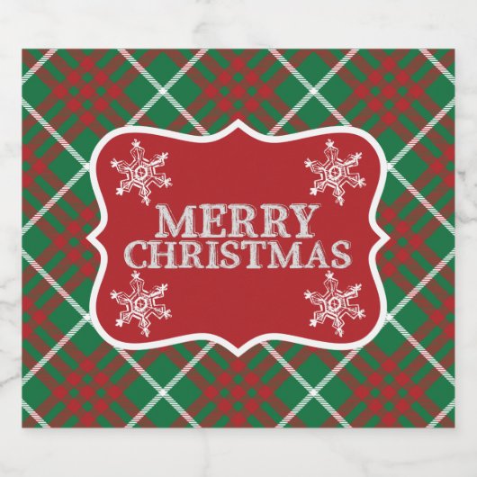 Groen en rood bier etiket (Enkel label)