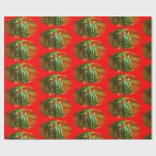 Groen en rood bulkpapier cadeaupapier (Vlak)