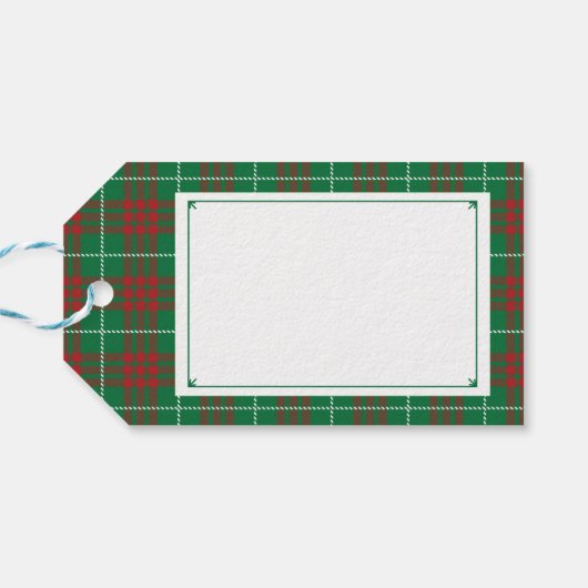 Groen en rood cadeaulabel (Achterkant Horizontaal)