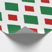 Groen en Rood Diamonds op Wit cadeauomslag Cadeaupapier (Hoek)
