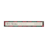 Groen en Rood Elegant Plaid Kerstmis Adres (Individueel)