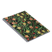 Groen en rood fruit door William Morris. Notitieboek (Rechterzijde)
