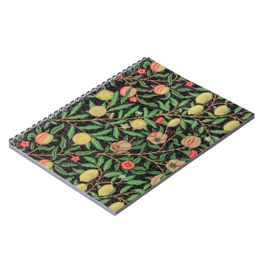 Groen en rood fruit door William Morris. Notitieboek (Linkerzijde)