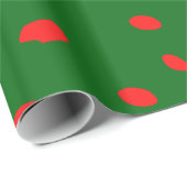 Groen en rood gedeponeerd vakantiepapier cadeaupapier (Rol Hoek)