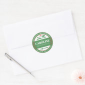 Groen en Rood Gemaakt Met Love Food Gift Sticker (Envelop)