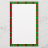 Groen en rood geplakt patroon briefpapier (Achterkant)