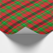Groen en rood geplakt patroon cadeaupapier (Hoek)