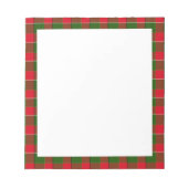 Groen en rood geplakt patroon notitieblok (Voorkant)