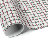 Groen en rood geruit cadeaupapier (Rol Hoek)