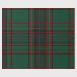 Groen en rood geruit kerstcadeaupapier cadeaupapier