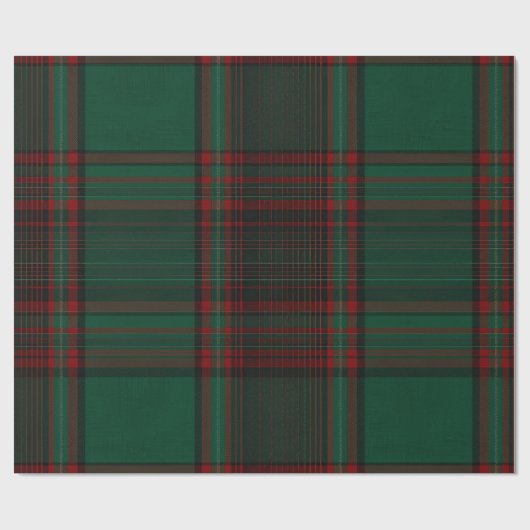 Groen en rood geruit kerstcadeaupapier cadeaupapier (Vlak)