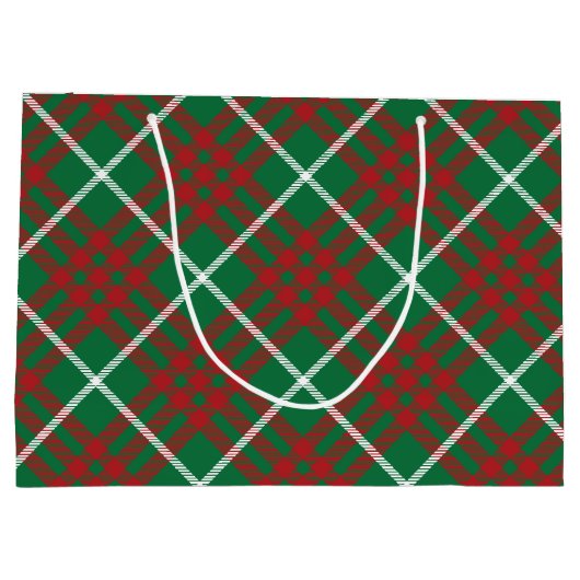 Groen en rood groot cadeauzakje (Achterkant)