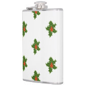 Groen en rood Holly Plant Heupfles (Links)