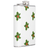 Groen en rood Holly Plant Heupfles (Rechts)