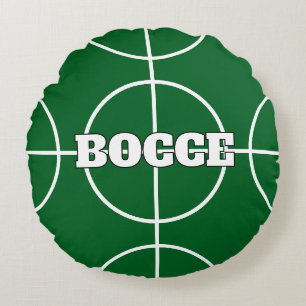 Groen en Rood Italiaans Bocce Ball rond kussen