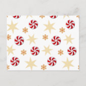  Groen en Rood Kerstmis Familie Foto Briefkaart (Achterkant)