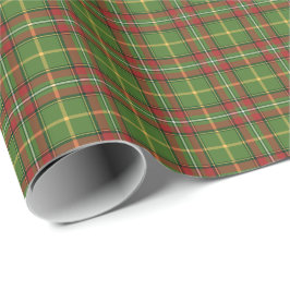 Groen en rood kerstpatroon cadeaupapier