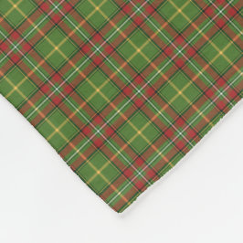 Groen en rood kerstpatroon fleece deken