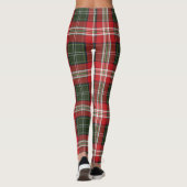 Groen en rood Koninklijk Stewart Tartan Leggings (Achterkant)