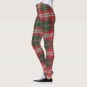 Groen en rood Koninklijk Stewart Tartan Leggings (Links)