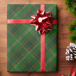 Groen en rood met kerstcadeaus cadeaupapier