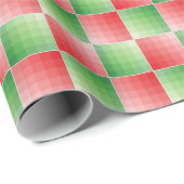 Groen en rood ombre colorblock cadeaupapier (Rol Hoek)