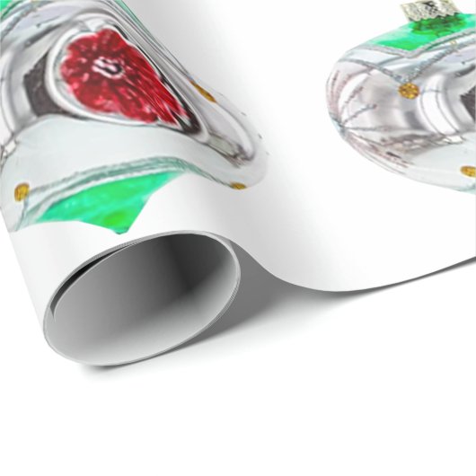 Groen en rood Ornamenten inpakpapier (Rol Hoek)