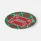 Groen en rood papieren bordje (Gekanteld)