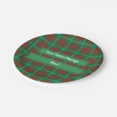 Groen en rood papieren bordje (Gekanteld)