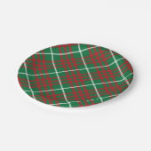 Groen en rood papieren bordje (Gekanteld)