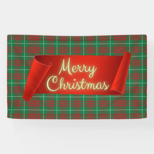 Groen en rood spandoek (Horizontaal)